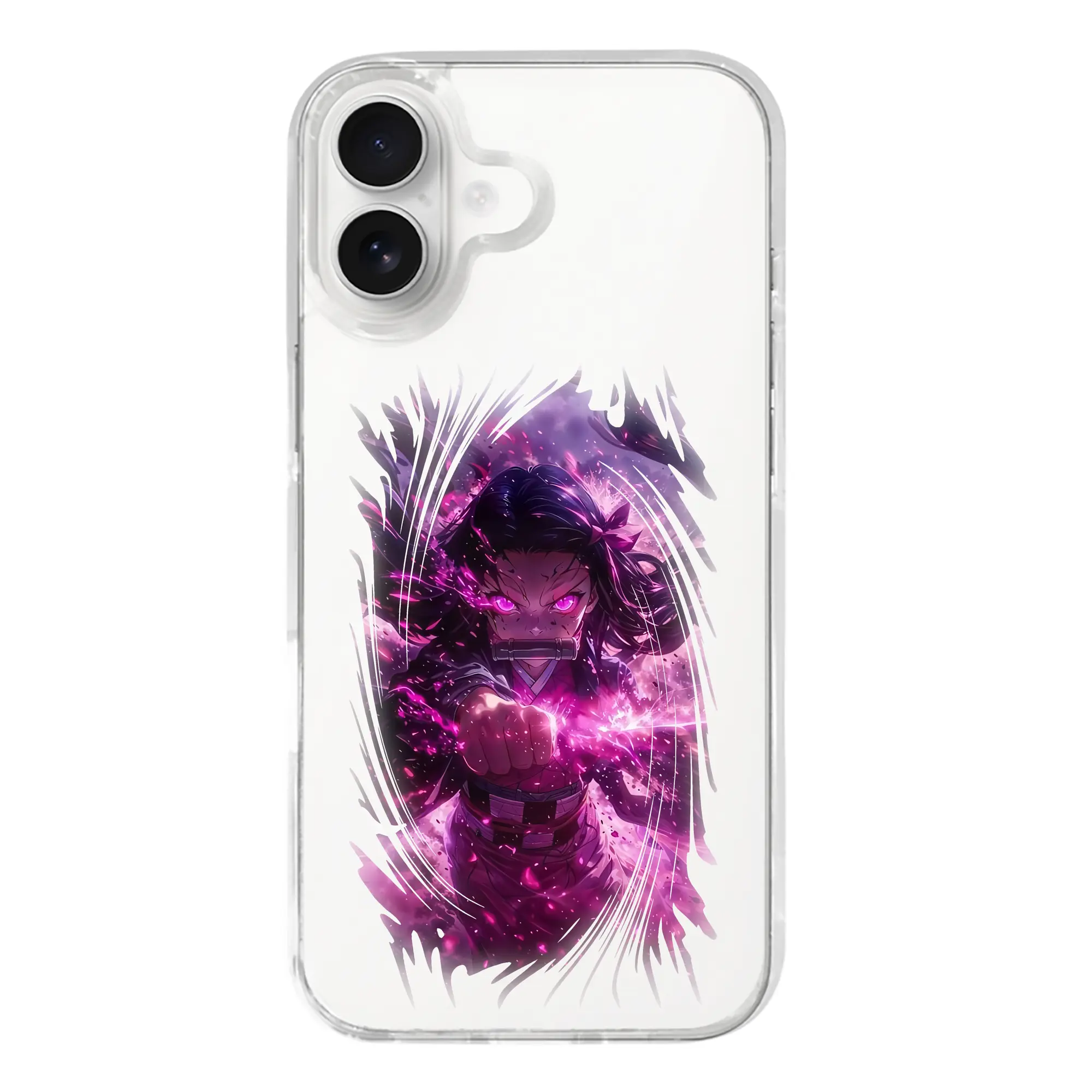 鬼滅の刃 グッズ,竈門 禰豆子 - iPhone 17シリーズ 透明スマホケース – 薄型・耐衝撃・精密フィット保護カバー